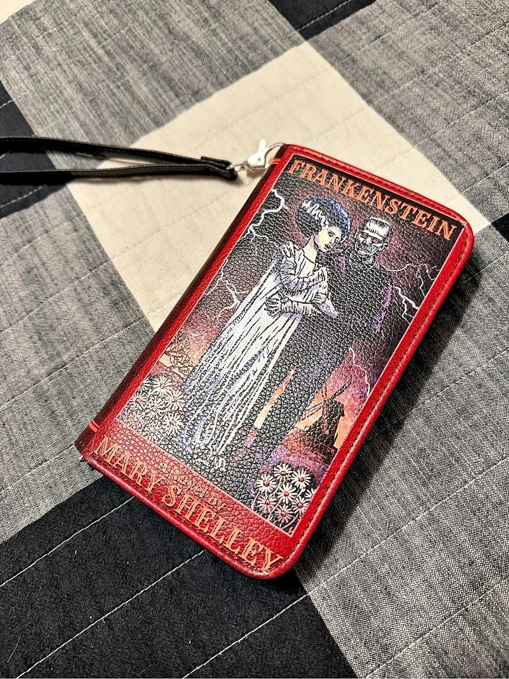 Lettoria "Frankenstein" Lablight Violet Wallet Red & Black